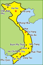 Vietnam train map